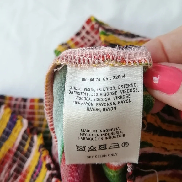 Anthropologie Vanessa Virginia Ikat Maxi Colourful Skirt with Side Slits Medium - Picture 10 of 16